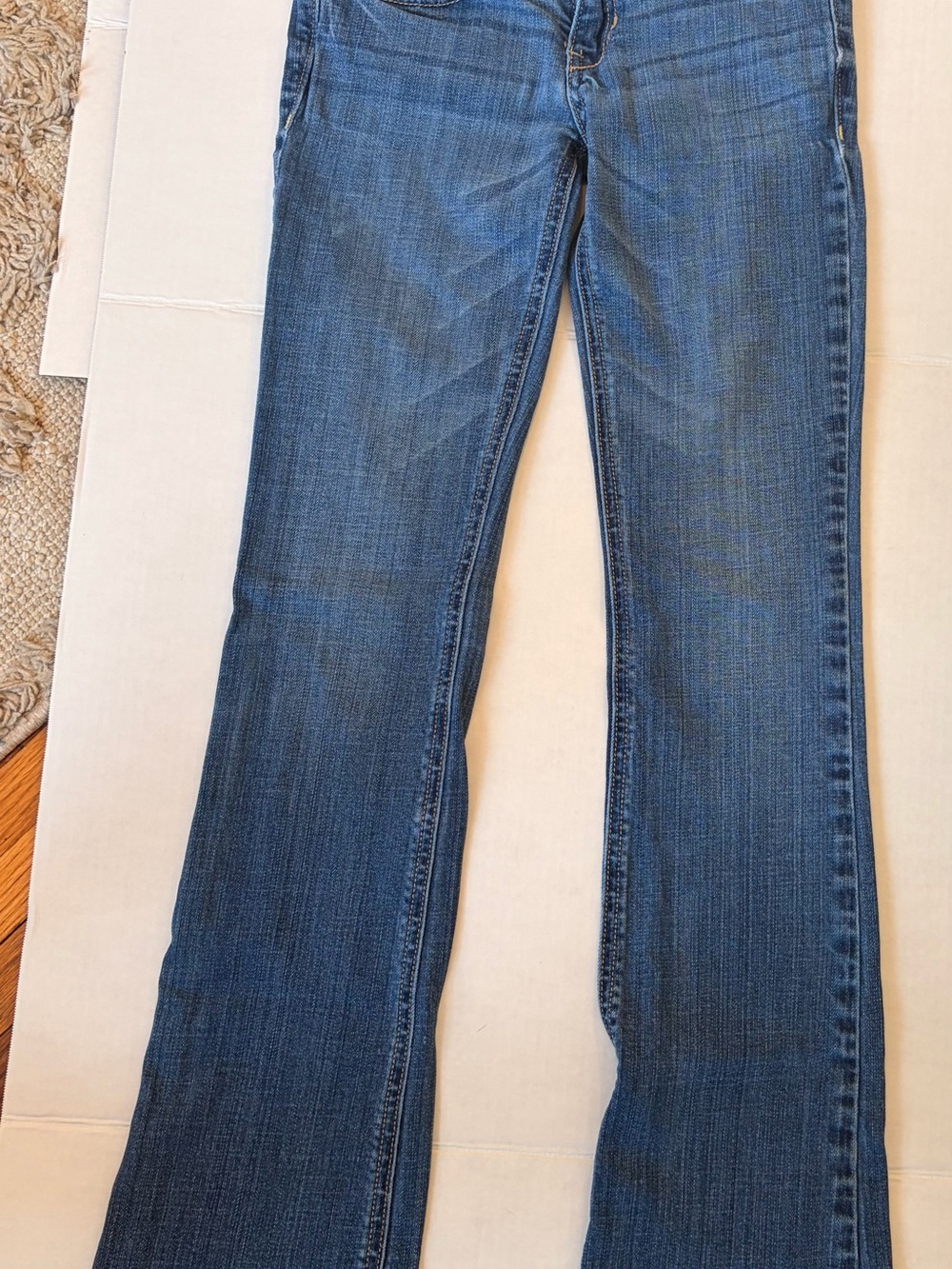 Classic Women's Blue Denim Jeans - Straight Leg